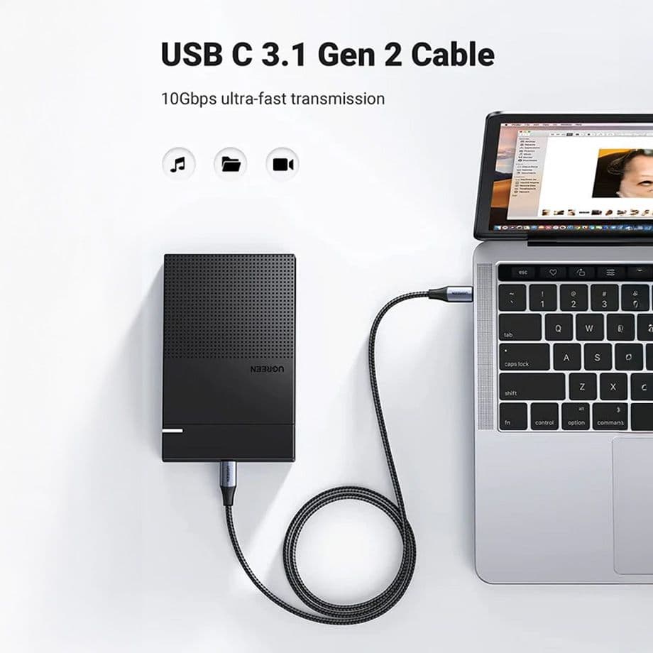 यूएसबी-सी 3.1 100W 10Gbps केबल